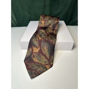Christian Dior Monsieur 100% Silk from Italy Tie Leaf Pattern